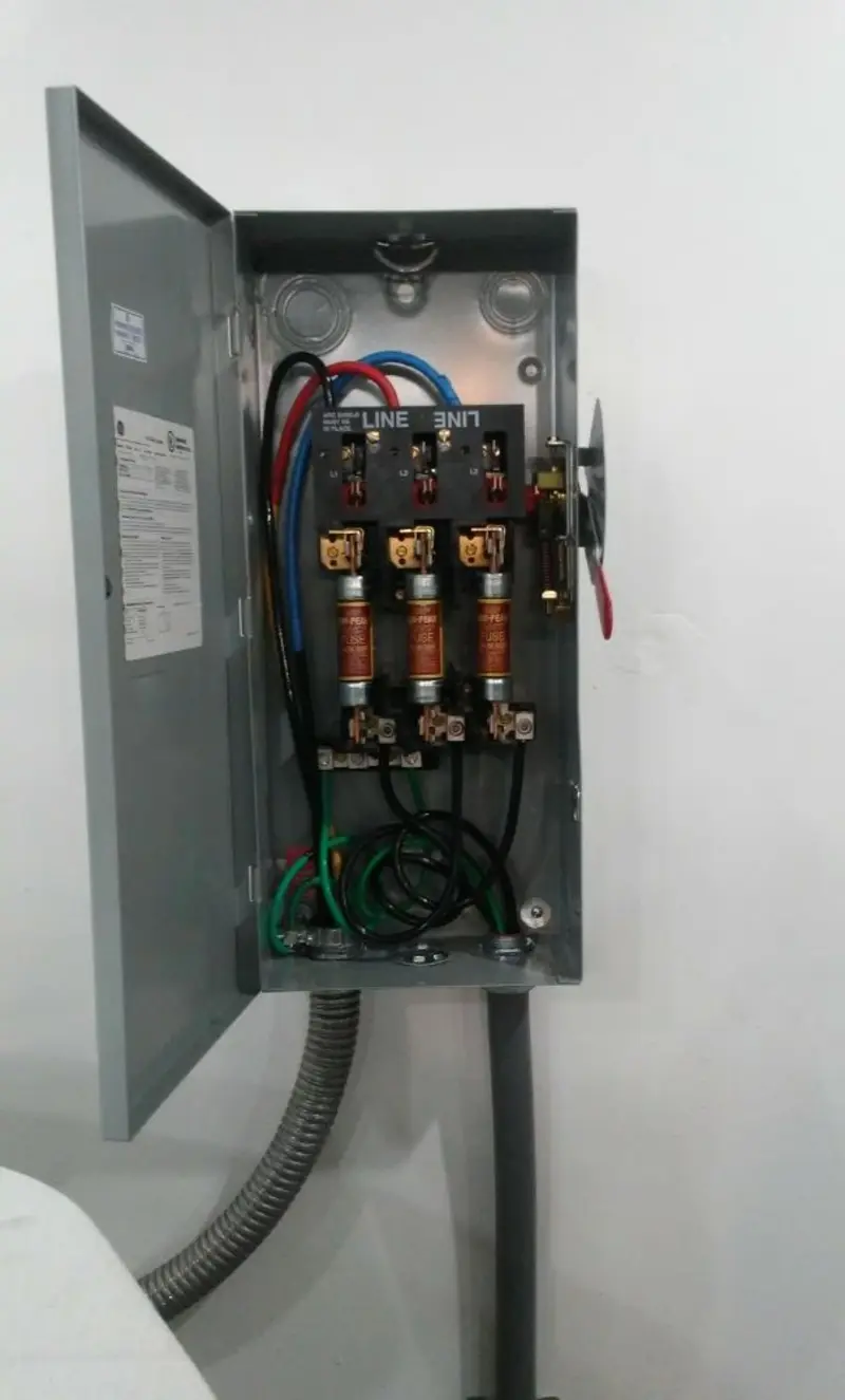 Three-phase disconnect switch installed for Electrical Wiring & Rewiring in Thurmont